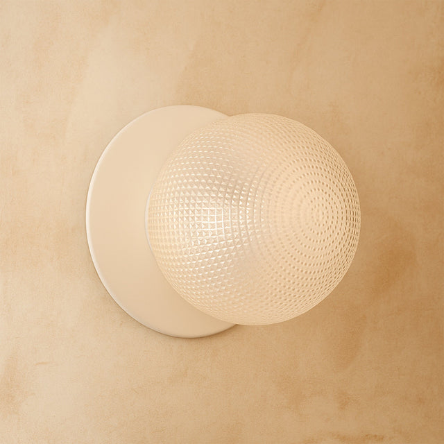 Odessa Large Diamond Cut LED Wall Light 8.5W 3000K Clear & Matt White - LM002WL028