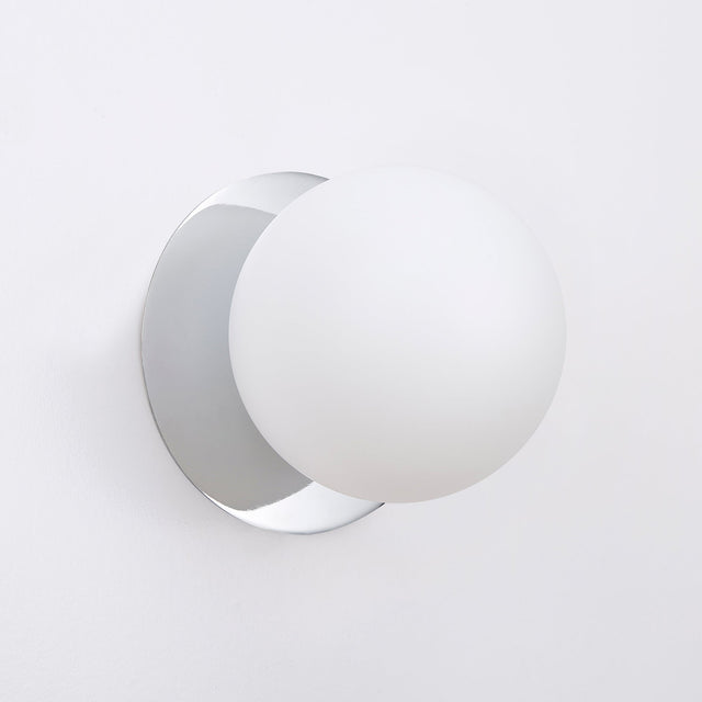 Odessa Large LED Wall Light 8.5W 3000K Frosted Opal & Chrome - LM002WL029