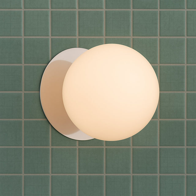 Odessa Large LED Wall Light 8.5W 3000K Frosted Opal & Chrome - LM002WL029