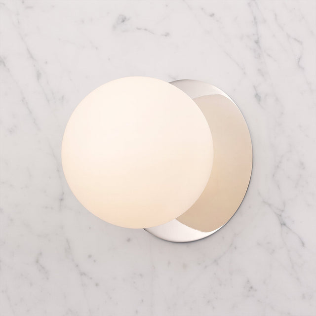Odessa Large LED Wall Light 8.5W 3000K Frosted Opal & Chrome - LM002WL029