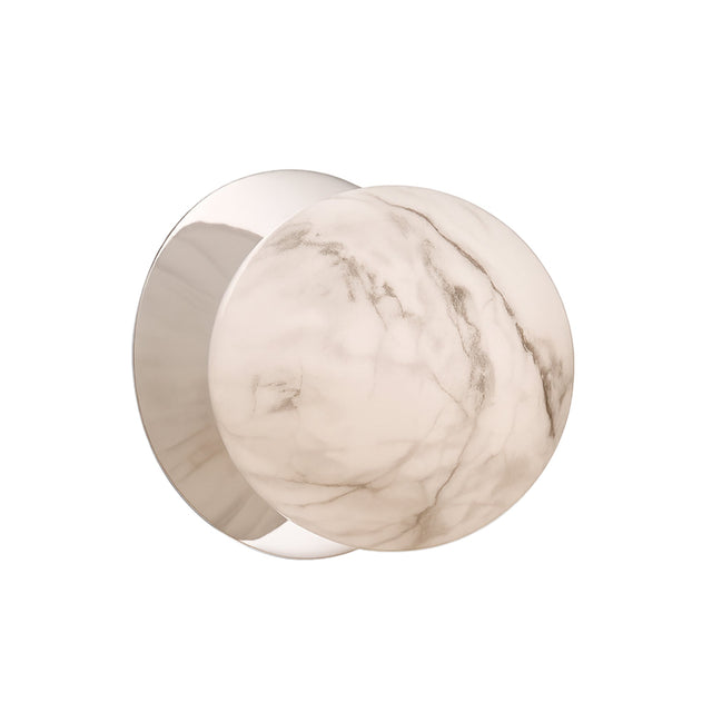Odessa Large LED Wall Light 8.5W 3000K Marble Opal & Chrome - LM002WL030