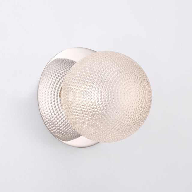 Odessa Large Diamond Cut LED Wall Light 8.5W 3000K Clear & Chrome - LM002WL032