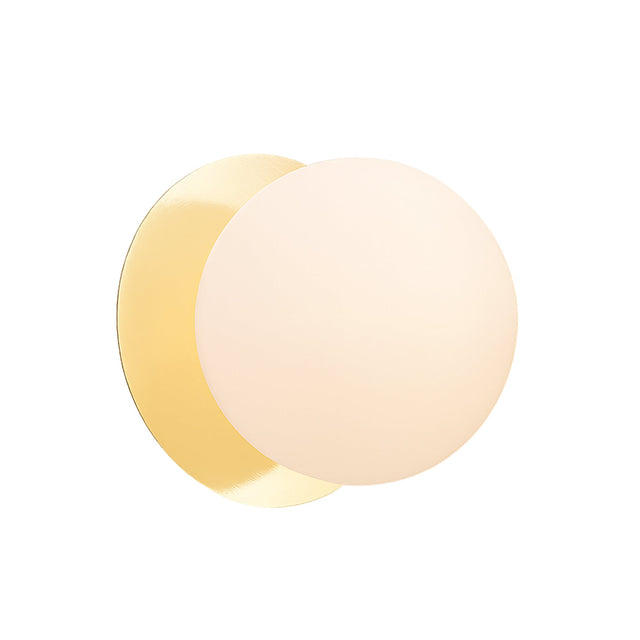 Odessa Large LED Wall Light 8.5W 3000K Frosted Opal & Gold - LM002WL037