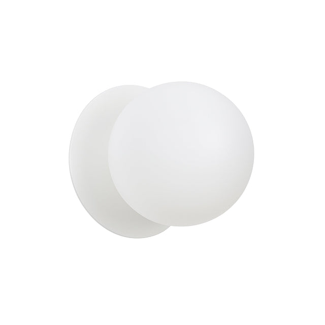 Odessa Small LED Wall Light 8.5W 4000K Frosted Opal & Matt White - LM002WL045