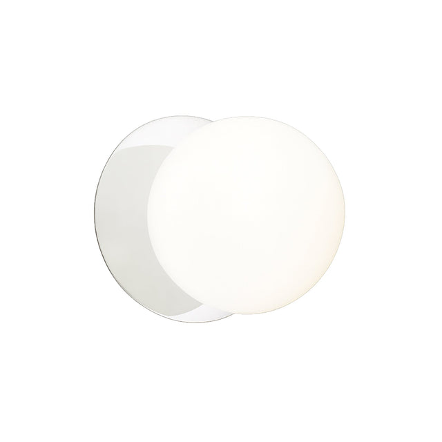 Odessa Small LED Wall Light 8.5W 4000K Frosted Opal & Chrome - LM002WL049