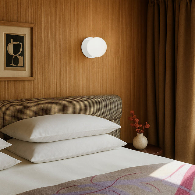 Odessa Small LED Wall Light 8.5W 4000K Frosted Opal & Chrome - LM002WL049