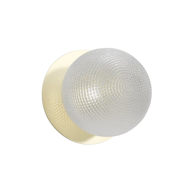 Odessa Small Diamond Cut LED Wall Light 8.5W 4000K Clear & Gold - LM002WL060