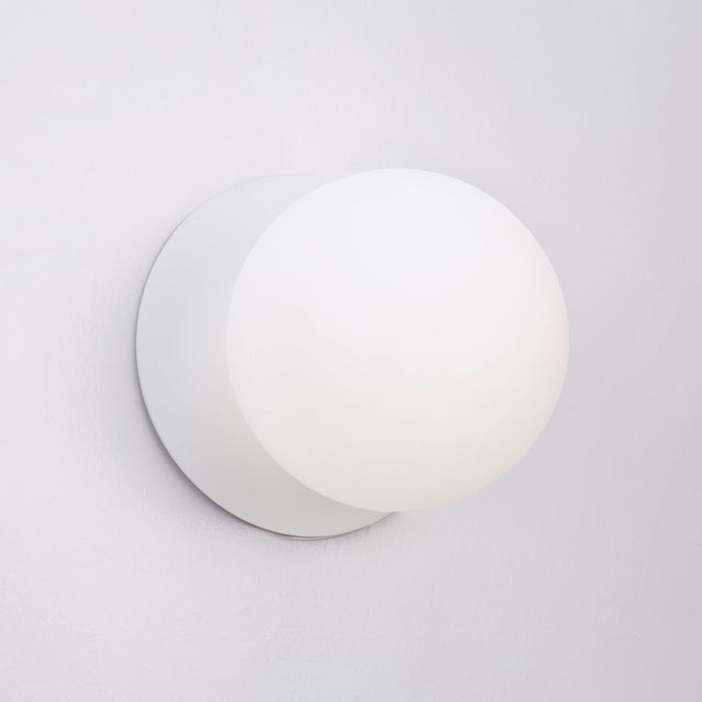Odessa Large LED Wall Light 8.5W 4000K Frosted Opal & Matt White - LM002WL065