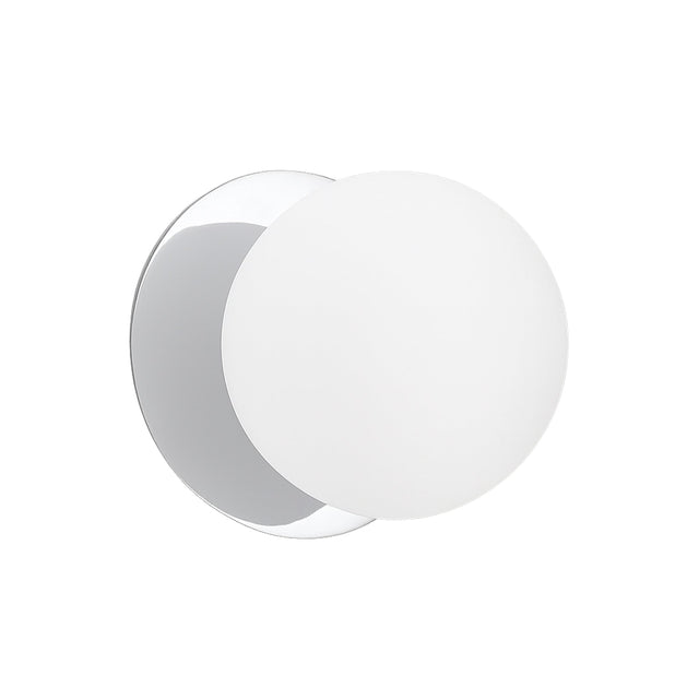 Odessa Large LED Wall Light 8.5W 4000K Frosted Opal & Chrome - LM002WL069