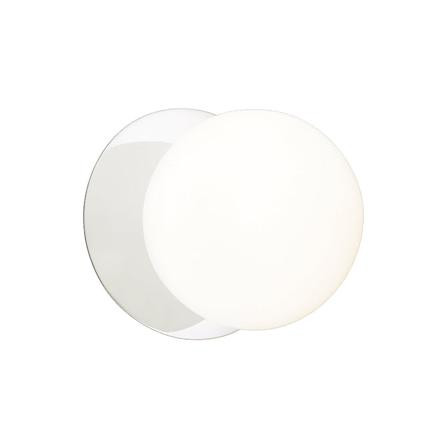 Odessa Large LED Wall Light 8.5W 4000K Frosted Opal & Chrome - LM002WL069