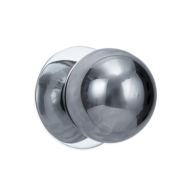 Odessa Large Molten Ripple LED Wall Light 8.5W 4000K Smoky & Chrome - LM002WL071