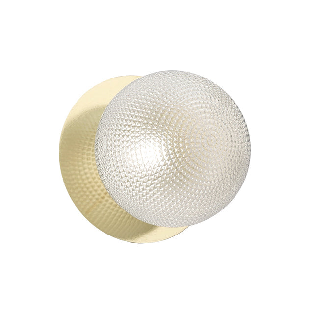 Odessa Large Diamond Cut LED Wall Light 8.5W 4000K Clear & Gold - LM002WL080