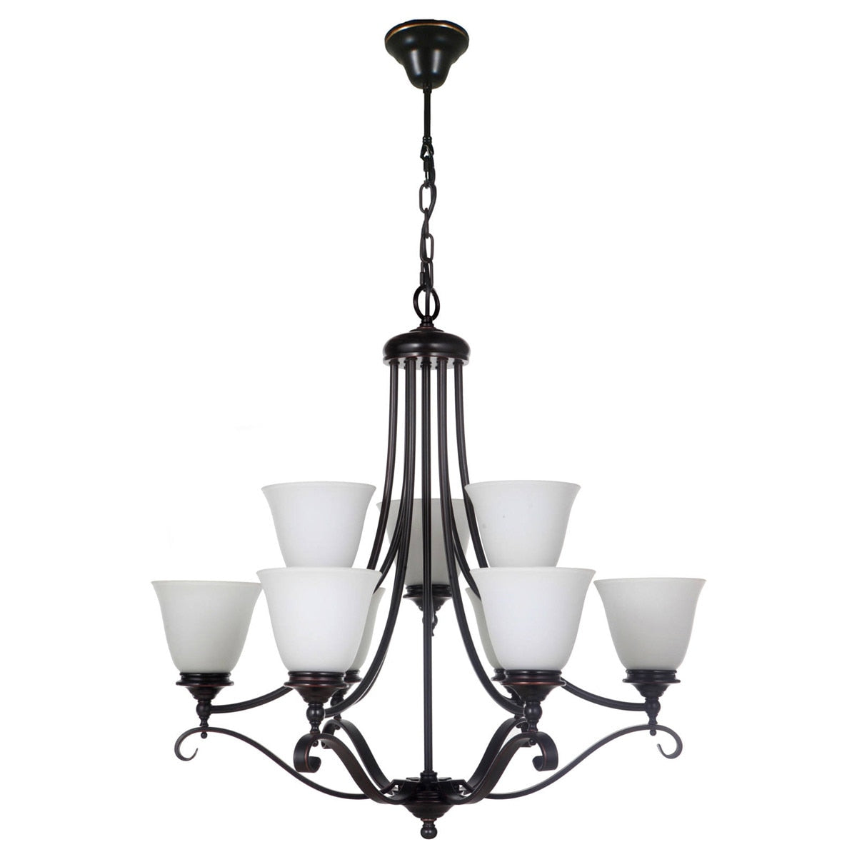 Dallas 9 Light Pendant Bronze - 1000129