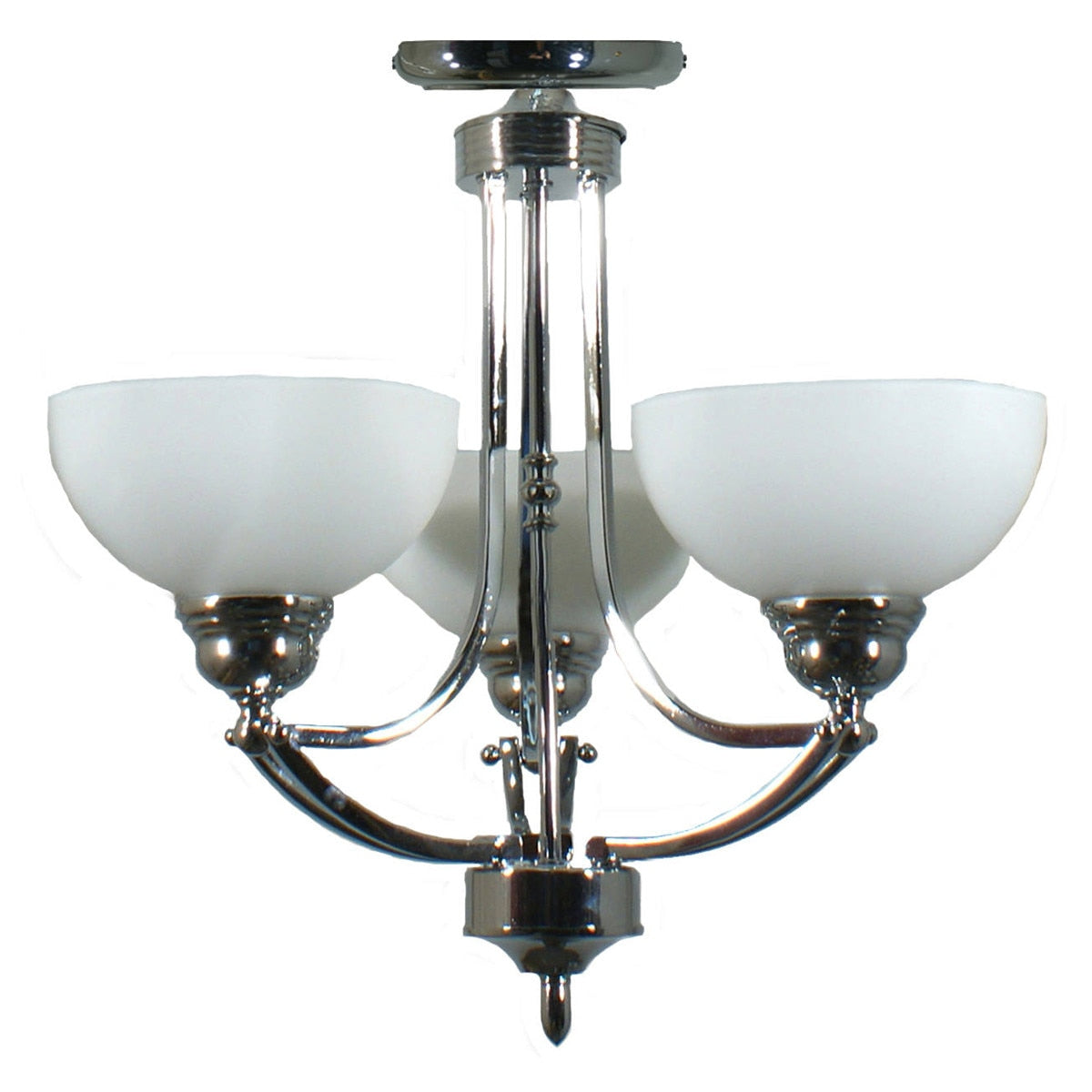 Houston 3 Light Semi-Flush Mount Chrome - 1000247