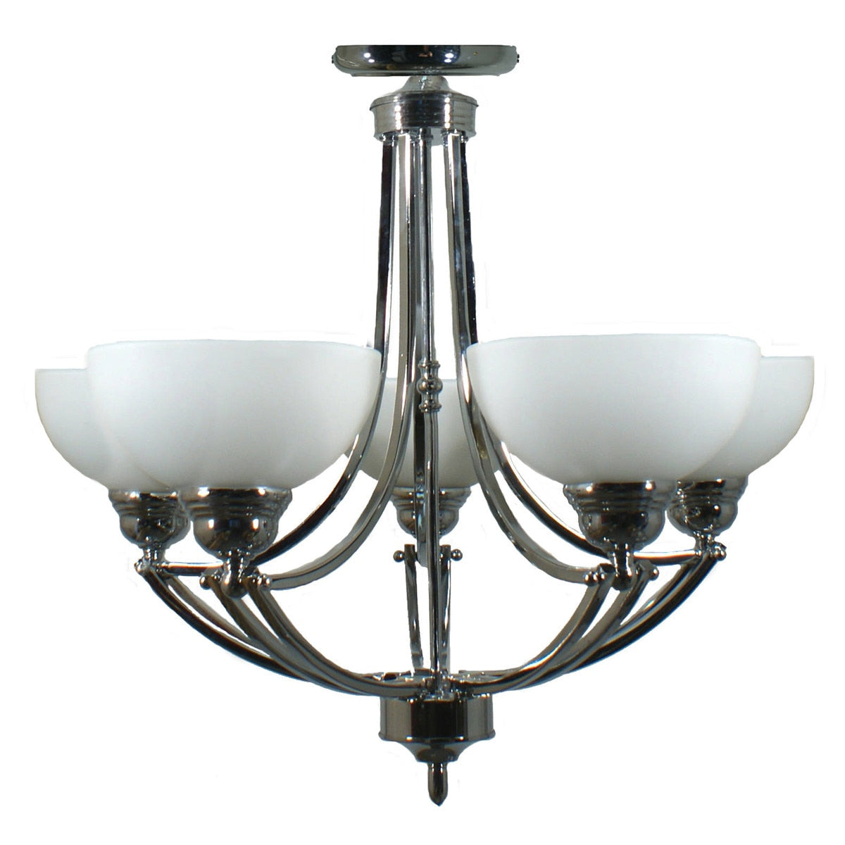Houston 5 Light Semi-Flush Mount Chrome - 1000251