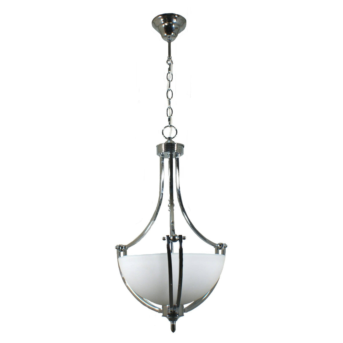Houston Single Suspension 2 Light Pendant Chrome - 1000261