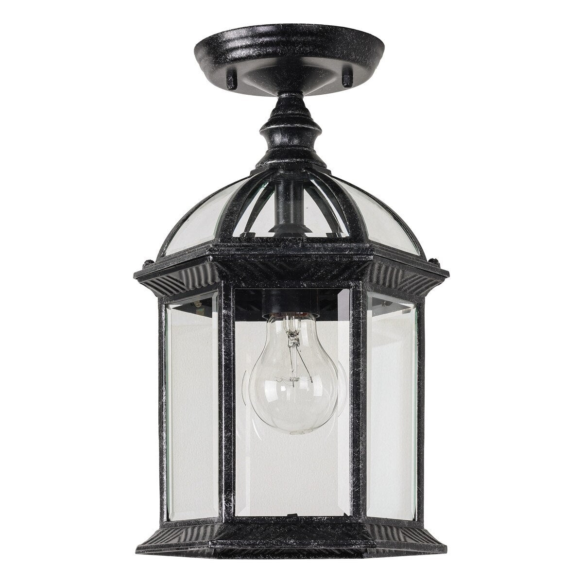 Station Under Eave Light Antique Black IP03 - 1000363