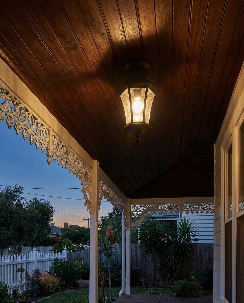 Strand Small Under Eave Light Antique Bronze IP44 - 1000496