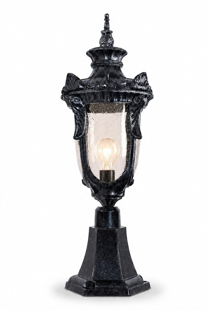 Wellington Medium Pillar Mount Antique Black IP44 - 1000577