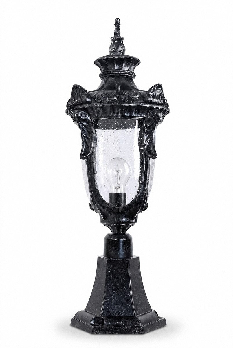 Wellington Medium Pillar Mount Antique Black IP44 - 1000577