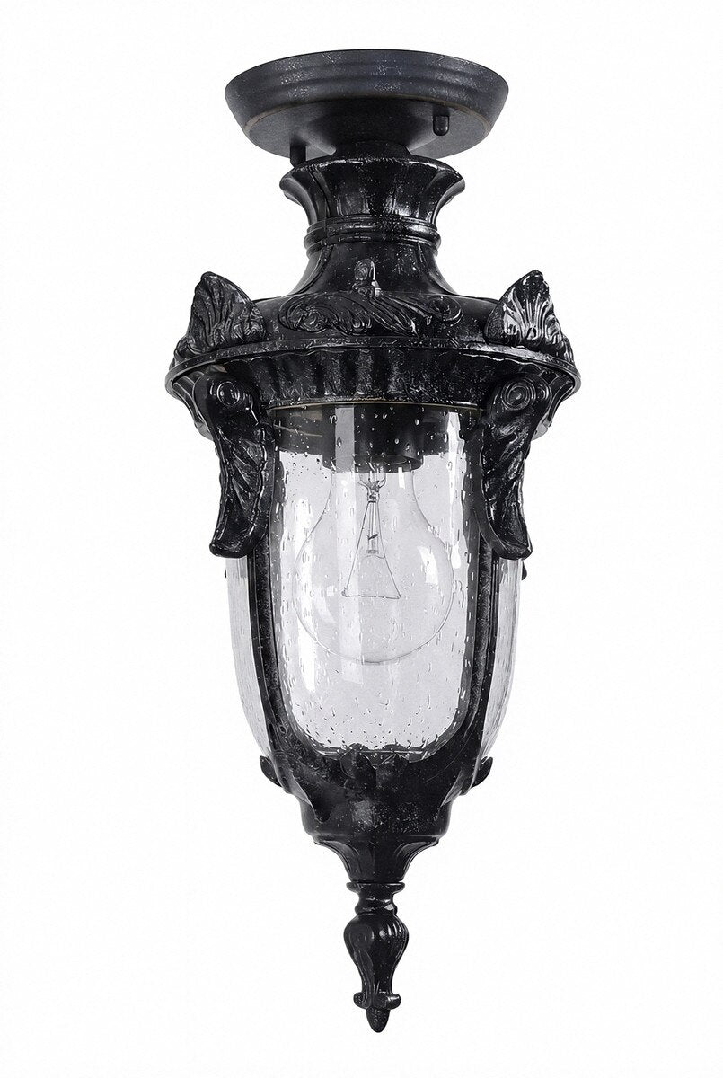 Wellington Small Under Eave Light Antique Black IP44 - 1000580