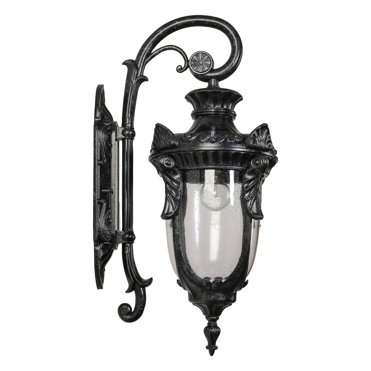 Wellington Large Outdoor Wall Light Antique Black IP44 - 1000582