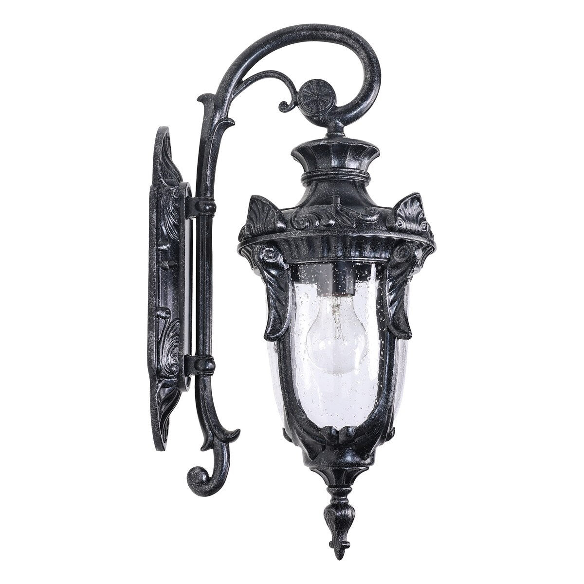 Wellington Medium Outdoor Wall Light Antique Black IP44 - 1000584