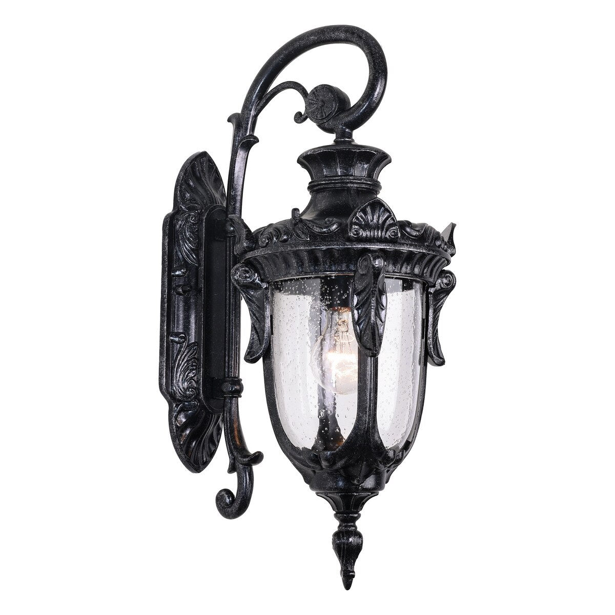 Wellington Medium Outdoor Wall Light Antique Black IP44 - 1000584