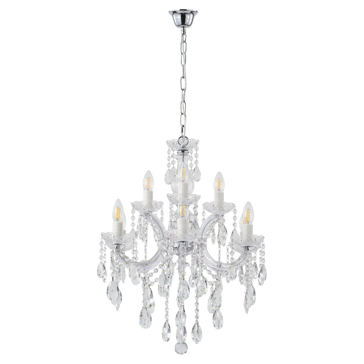 Zurich 9 Light Crystal Chandelier Chrome - 1000608