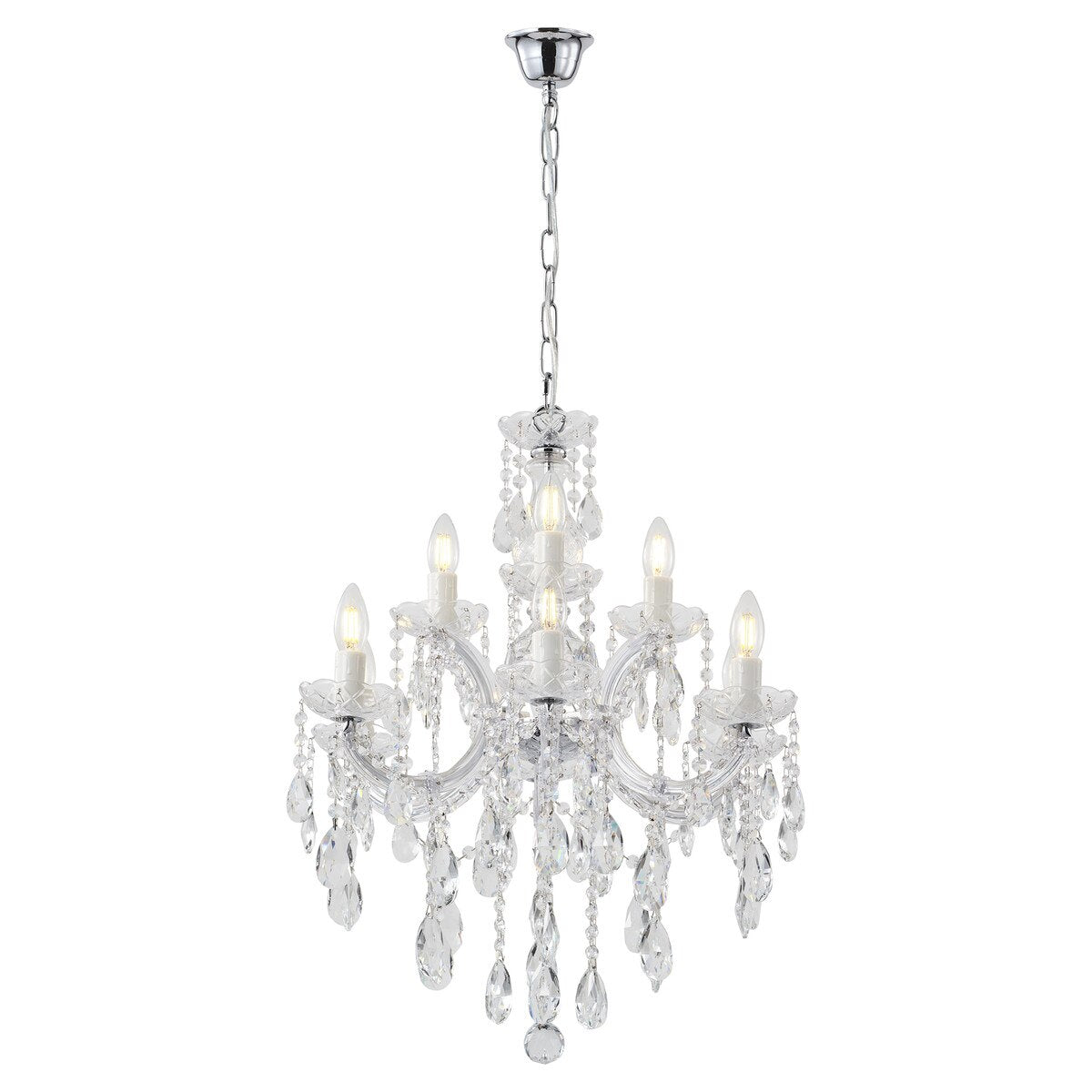 Zurich 9 Light Crystal Chandelier Chrome - 1000608