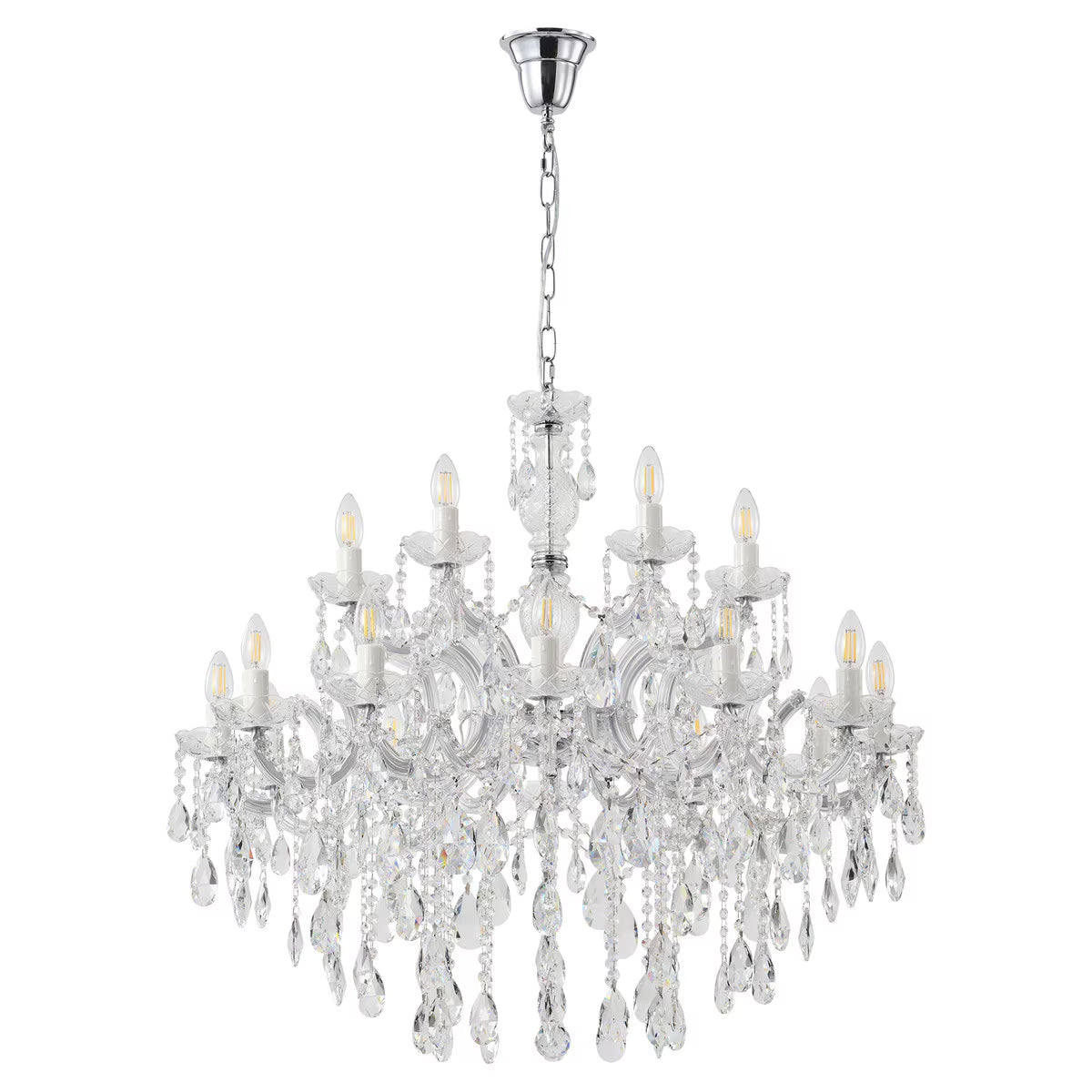 Zurich 18 Light Crystal Chandelier Chrome - 1000609