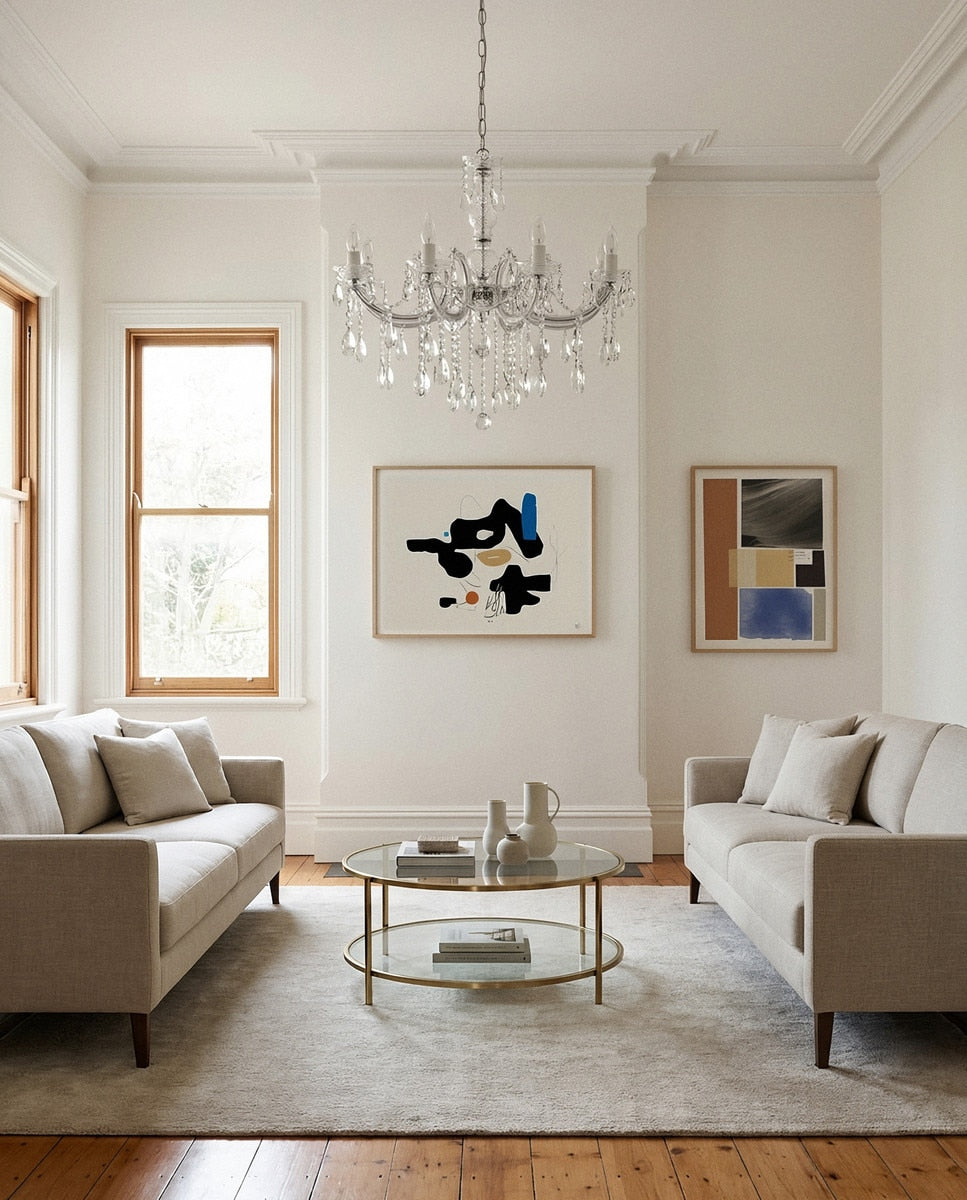 Zurich Chandelier 8 Lights Chrome Aluminium - 1000617