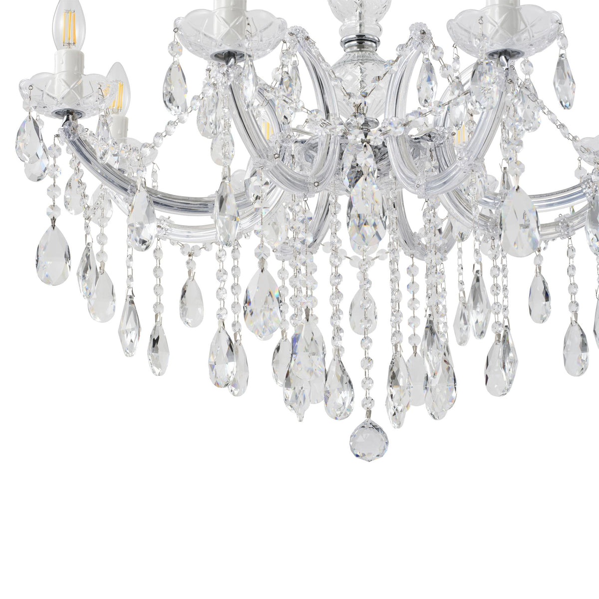 Zurich Chandelier 8 Lights Chrome Aluminium - 1000617