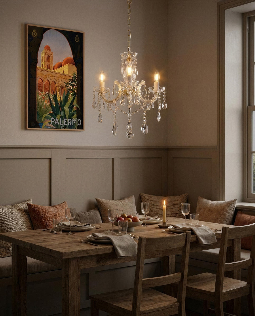 Zurich Chandelier 3 Lights Gold Aluminium - 1000623
