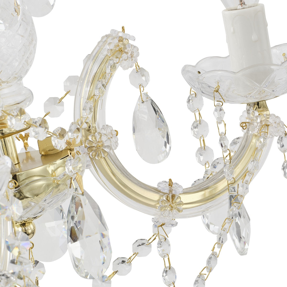 Zurich Chandelier 3 Lights Gold Aluminium - 1000623