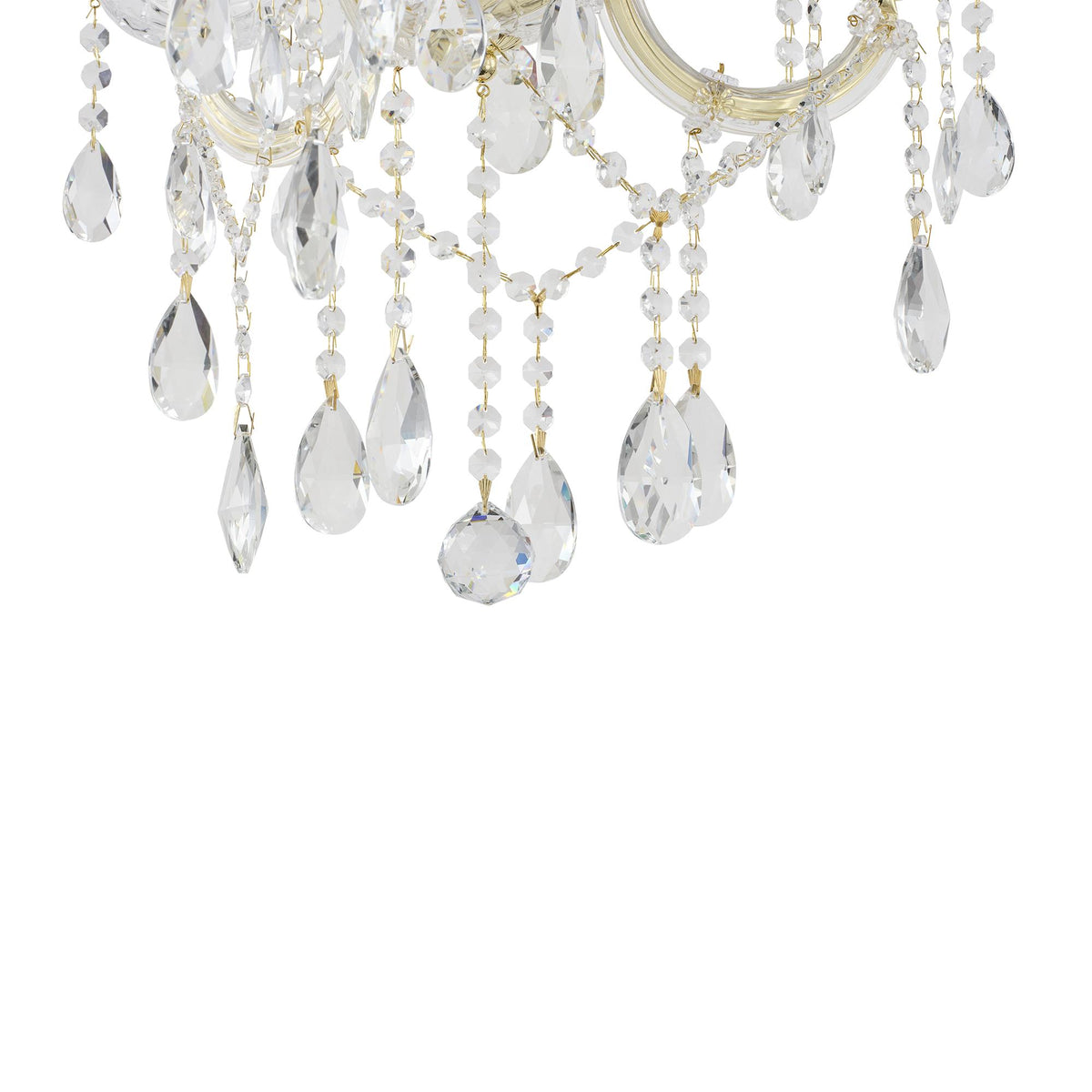 Zurich Chandelier 3 Lights Gold Aluminium - 1000623