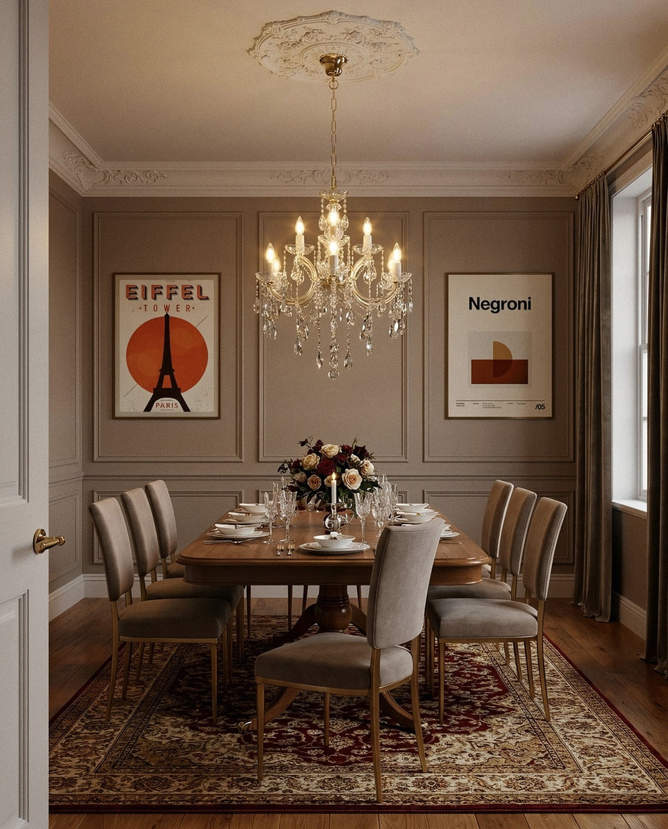 Zurich Chandelier 9 Lights Gold Aluminium - 1000626