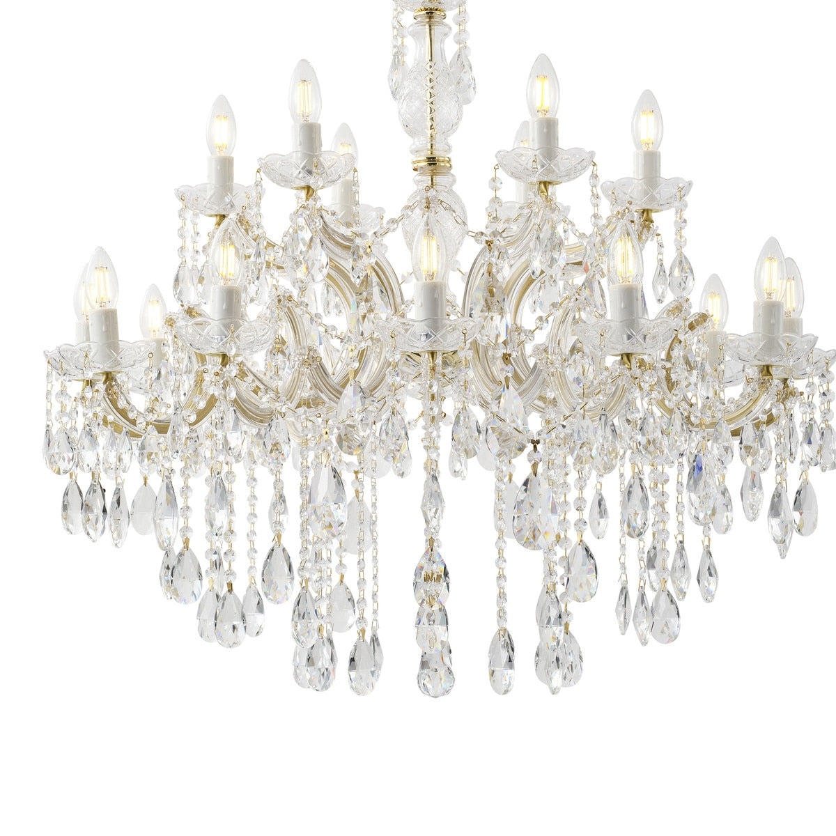 Zurich Chandelier 18 Lights Gold Aluminium - 1000627