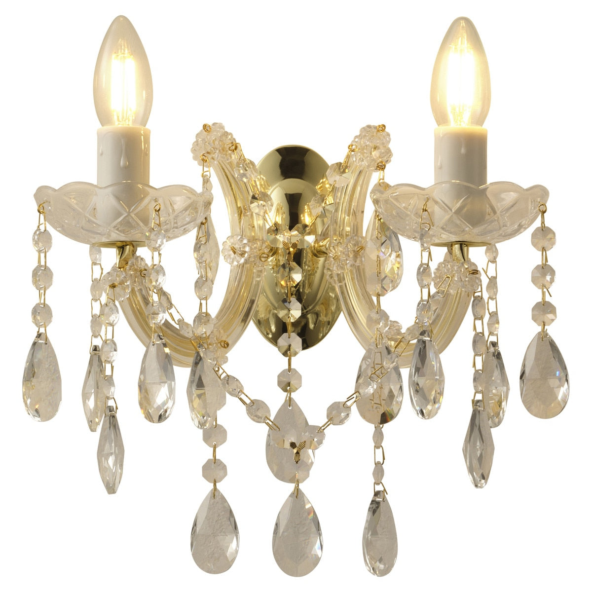 Zurich Wall Sconce 2 Lights Gold Aluminium - 1000628
