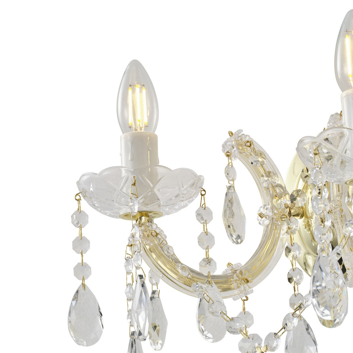 Zurich Wall Sconce 2 Lights Gold Aluminium - 1000628