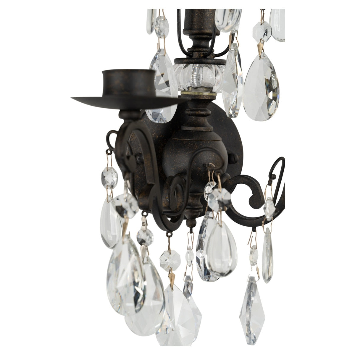 Salzburg 2 Light Crystal Wall Light Bronze - 1000800
