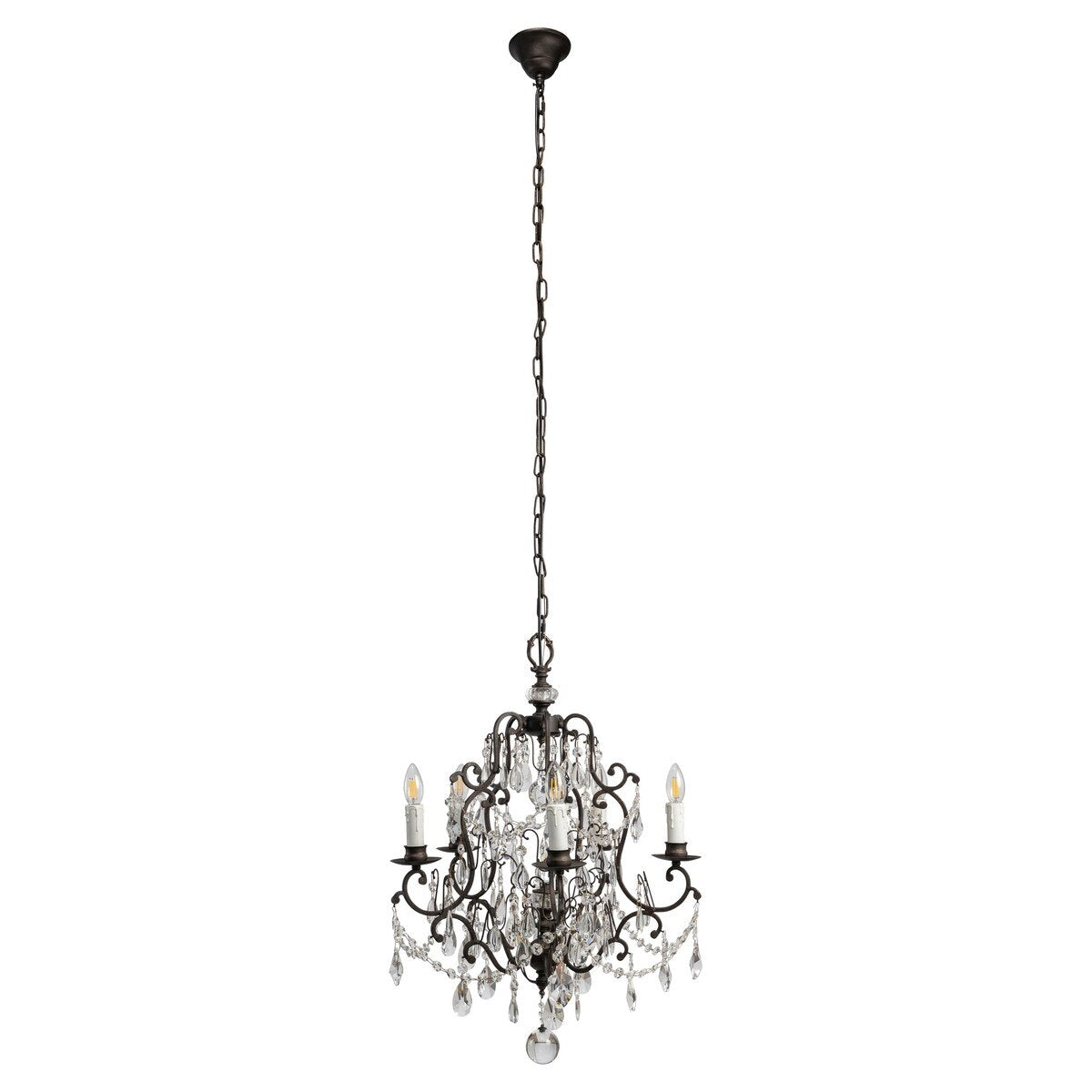 Salzburg 5 Light Crystal Chandelier Bronze - 1000803