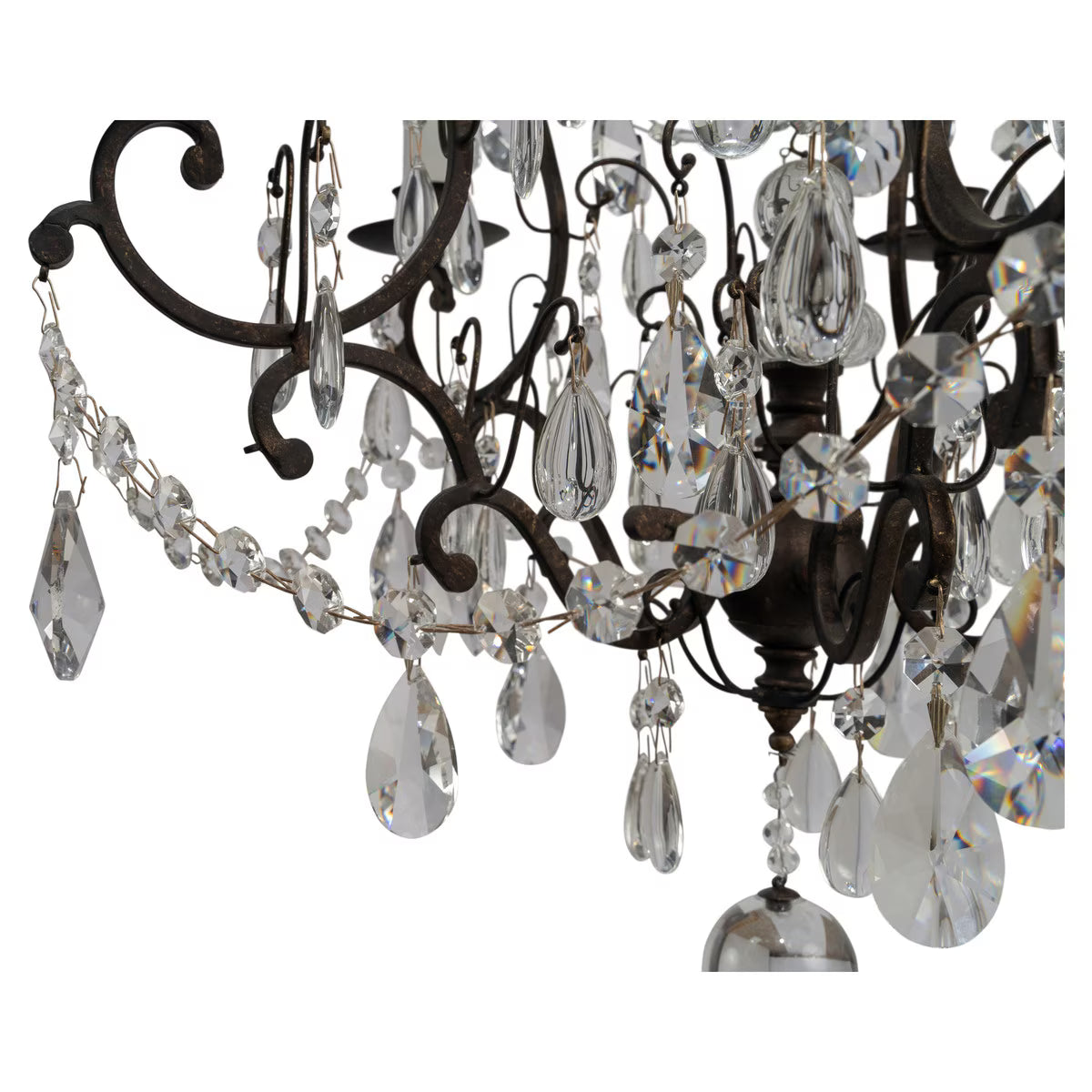 Salzburg 5 Light Crystal Chandelier Bronze - 1000803