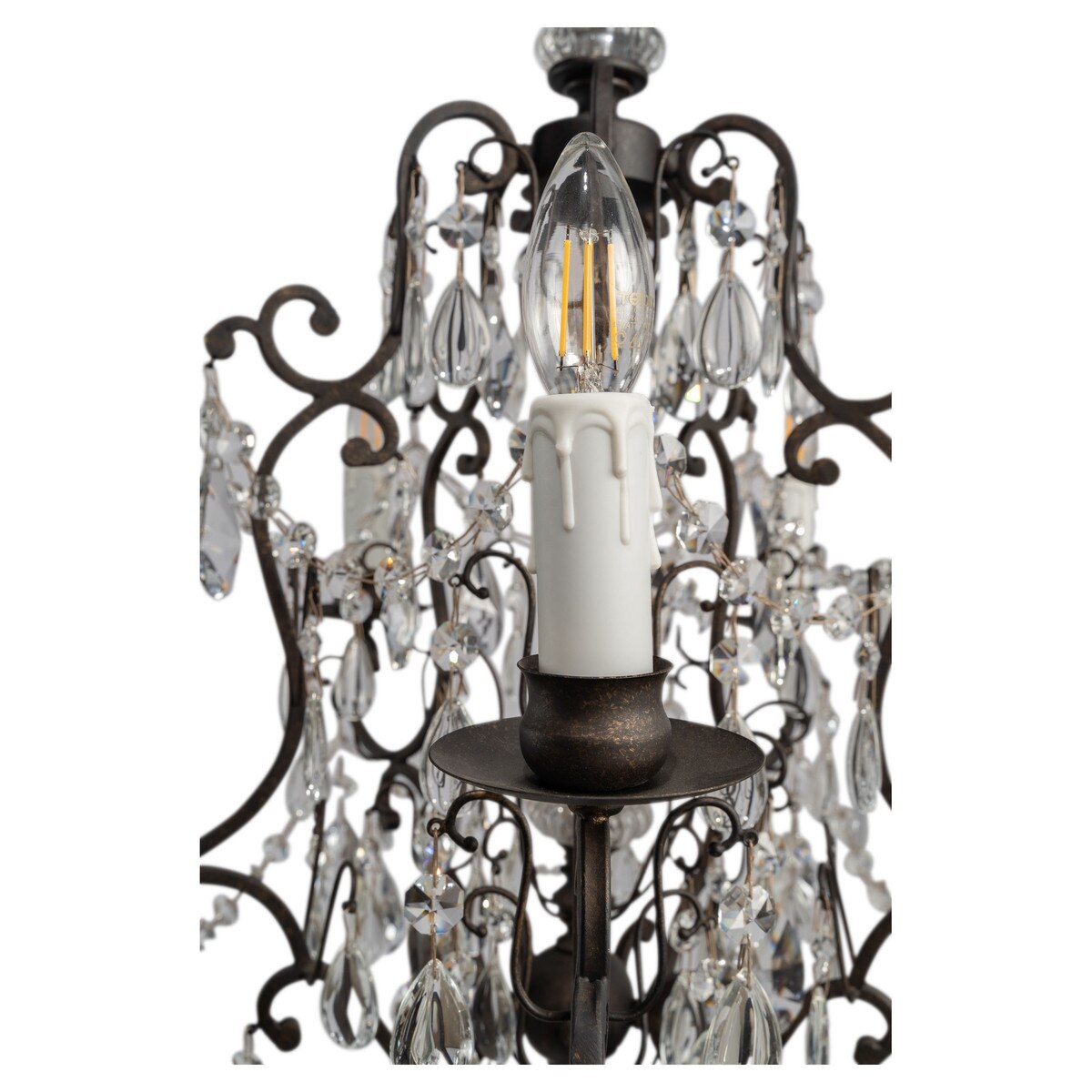 Salzburg 5 Light Crystal Chandelier Bronze - 1000803