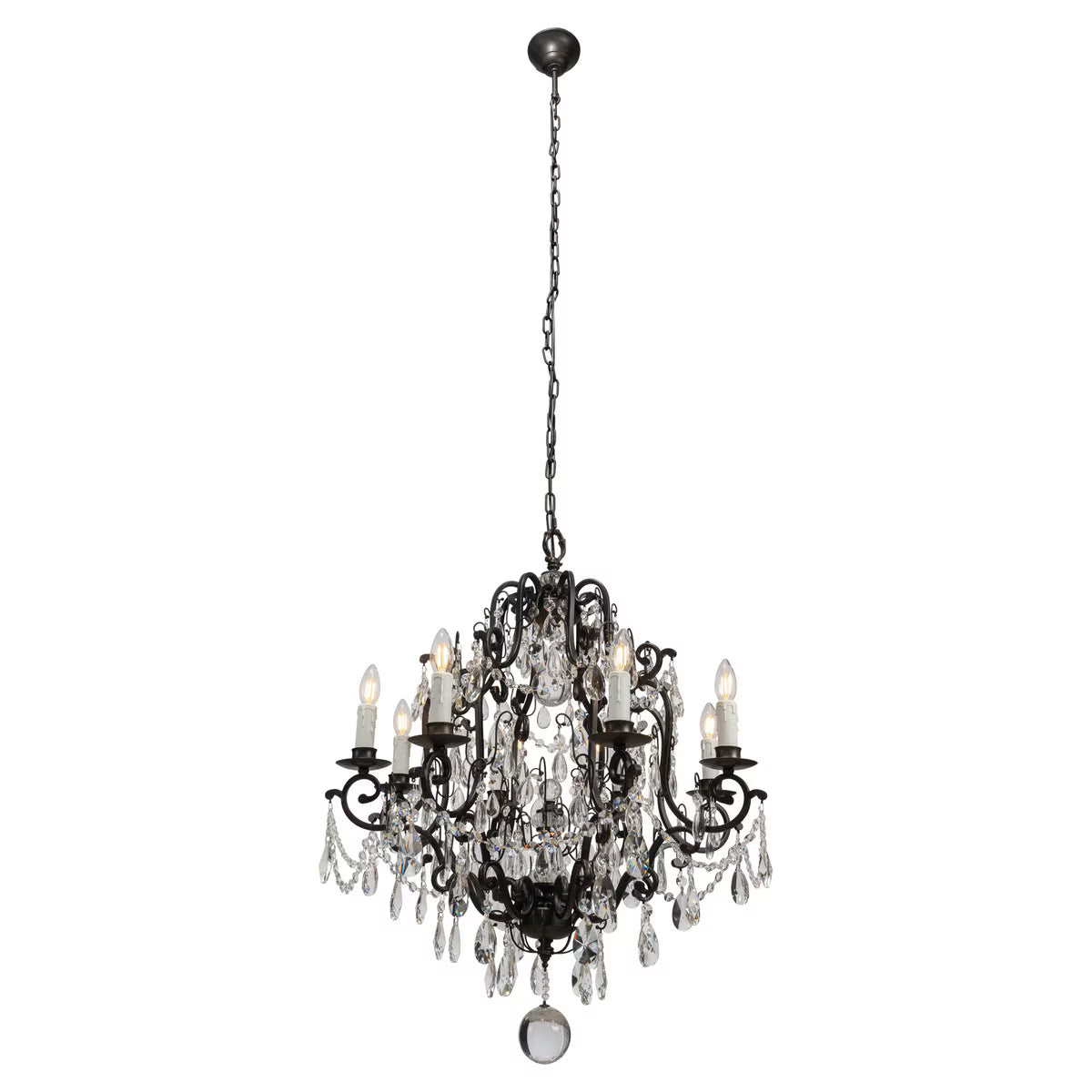 Salzburg 8 Light Crystal Chandelier Bronze - 1000804