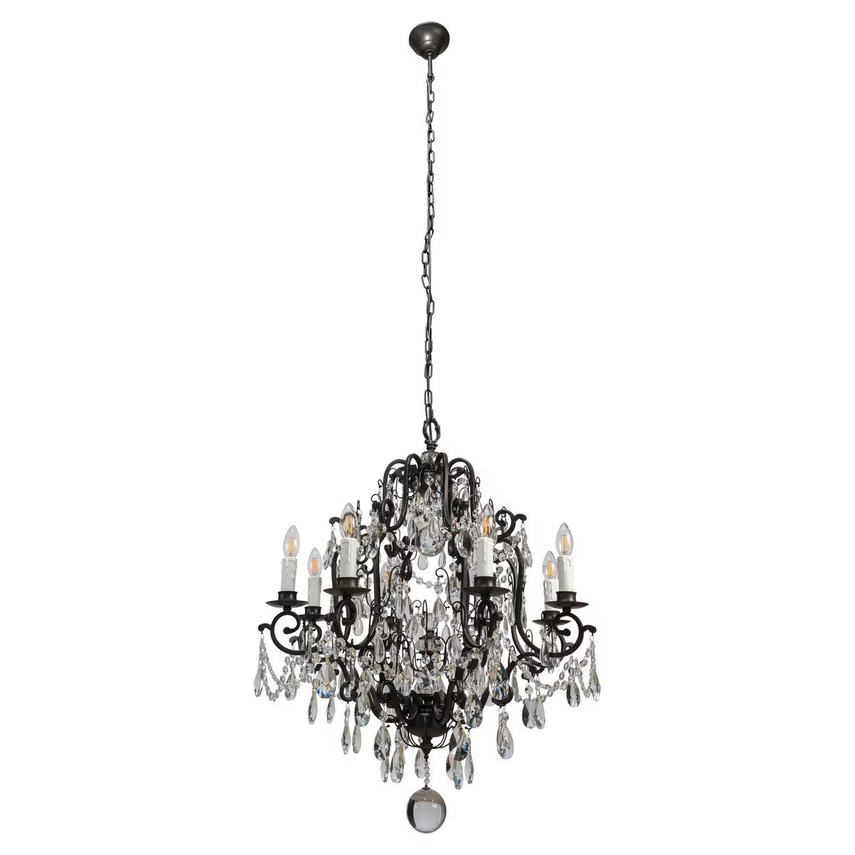 Salzburg 8 Light Crystal Chandelier Bronze - 1000804