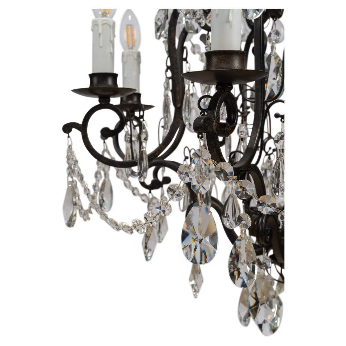Salzburg 8 Light Crystal Chandelier Bronze - 1000804