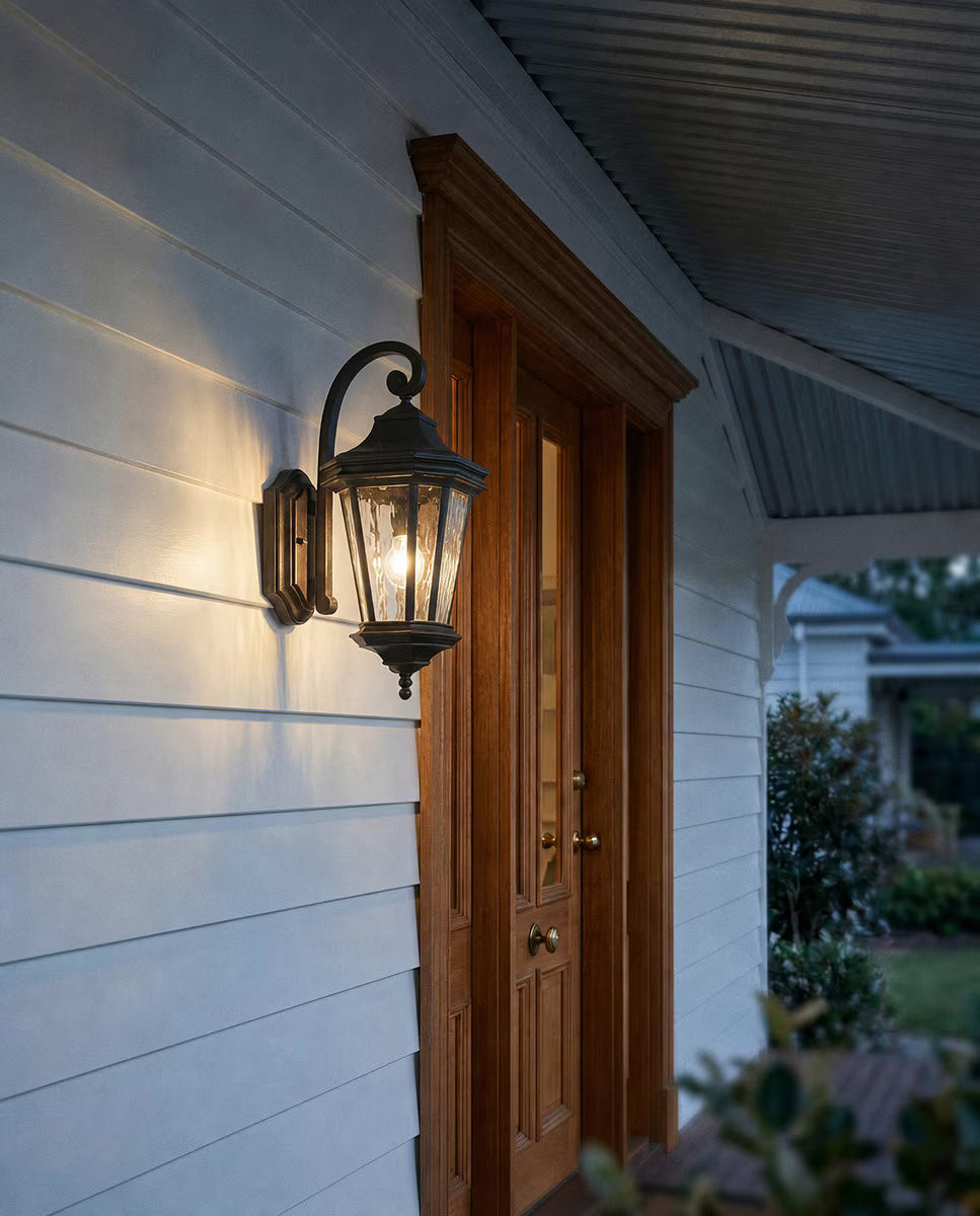 Tilburn Large Outdoor Wall Light Antique Bronze IP44 - 1000813