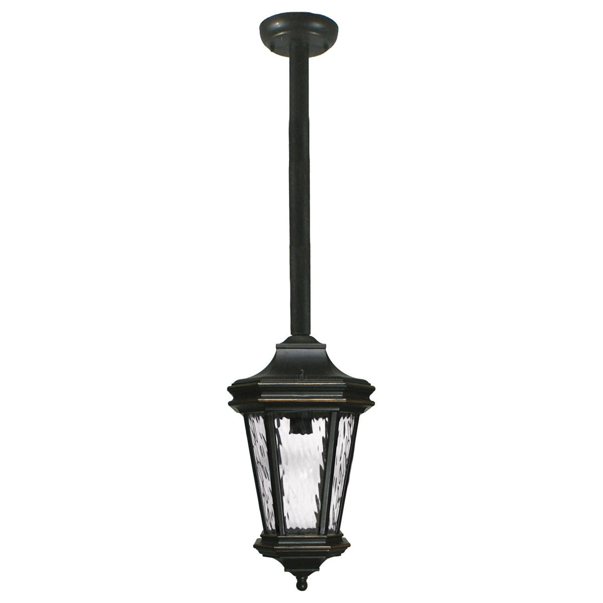 Tilburn Large Outdoor Rod Pendant Antique Bronze IP44 - 1000817