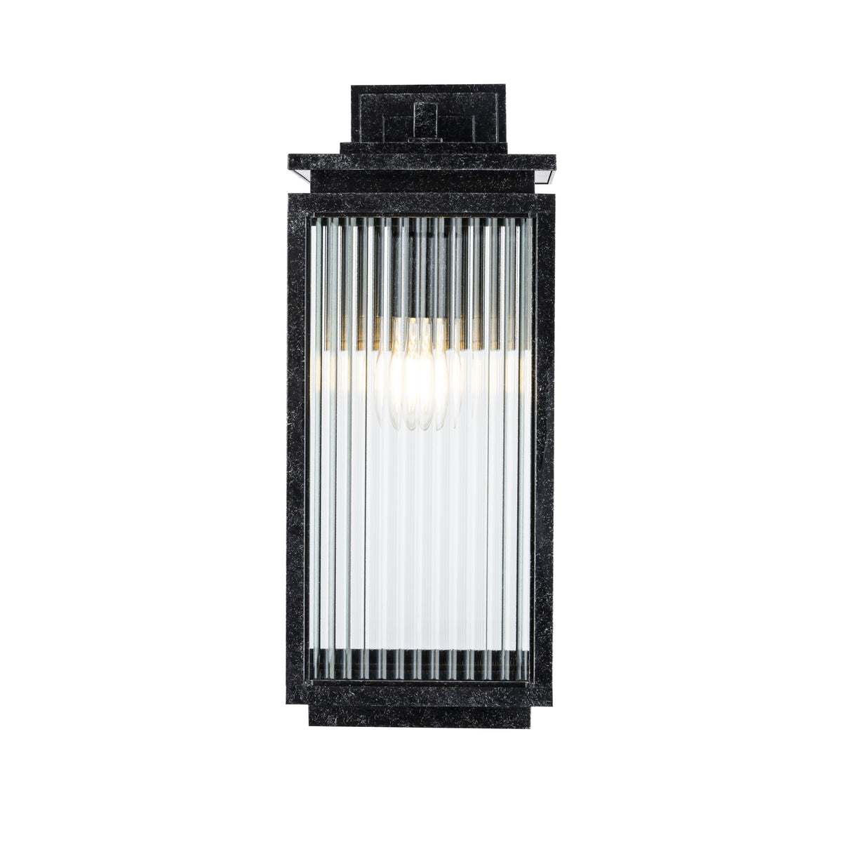 Boulevard Exterior Wall Light H460mm Antique Black Aluminium - 1000822